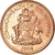 Moneda, Bahamas, Elizabeth II, Cent, 2004, Franklin Mint, MBC+, Cobre chapado en