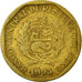 Coin, Peru, 10 Centimos, 1995, Lima, VF(30-35), Brass, KM:305.1