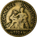 Moeda, França, Chambre de commerce, 50 Centimes, 1924, Paris, VF(30-35)