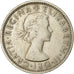 Moeda, Grã-Bretanha, Elizabeth II, Florin, Two Shillings, 1963, EF(40-45)