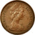 Coin, Great Britain, Elizabeth II, 2 Pence, 1980, EF(40-45), Copper Plated