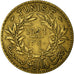 Moneda, Túnez, Anonymous, Franc, 1921/AH1340, Paris, MBC, Aluminio - bronce