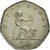 Moeda, Grã-Bretanha, Elizabeth II, 50 Pence, 2002, EF(40-45), Cobre-níquel