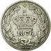 Moneta, Romania, Carol I, 50 Bani, 1876, BB, Argento, KM:9