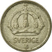 Munten, Zweden, Gustaf V, 10 Öre, 1948, ZF, Zilver, KM:813