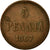 Coin, Finland, Alexander II, 5 Pennia, 1867, EF(40-45), Copper, KM:4.1