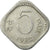 Moneda, INDIA-REPÚBLICA, 5 Paise, 1972, Hyderabad, MBC, Aluminio, KM:18.4