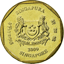 Moneta, Singapore, Dollar, 2009, Singapore Mint, SPL-, Alluminio-bronzo, KM:103