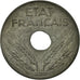 Moneta, Francja, État français, 20 Centimes, 1944, Paris, VF(30-35), Cynk