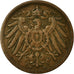 Coin, GERMANY - EMPIRE, Wilhelm II, 2 Pfennig, 1905, Munich, EF(40-45), Copper