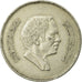 Moneda, Jordania, Hussein, 50 Fils, 1/2 Dirham, 1991/AH1411, MBC, Cobre -