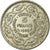 Moneda, Túnez, Ahmad Pasha Bey, 5 Francs, AH 1358/1939, Paris, MBC, Plata