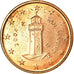 San Marino, Euro Cent, 2004, MB+, Acciaio placcato rame, KM:440