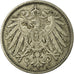Moneta, GERMANIA - IMPERO, Wilhelm II, 10 Pfennig, 1907, Hamburg, MB+