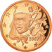 France, 2 Euro Cent, 2007, BE, MS(65-70), Copper Plated Steel, KM:1283