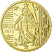 France, 10 Euro Cent, 2013, BE, MS(65-70), Brass, KM:1410