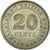 Moneda, PENÍNSULA MALAYA & BORNEO BRITÁNICO, 20 Cents, 1961, MBC, Cobre -