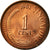 Moneta, Singapur, Cent, 1981, EF(40-45), Miedź powlekana stalą, KM:1a