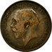 Coin, Great Britain, George V, 1/2 Penny, 1917, VF(20-25), Bronze, KM:809