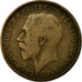 Coin, Great Britain, George V, 1/2 Penny, 1918, F(12-15), Bronze, KM:809