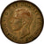 Coin, Great Britain, George VI, Farthing, 1945, VF(30-35), Bronze, KM:843