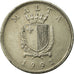 Moneta, Malta, 25 Cents, 1991, Franklin Mint, EF(40-45), Miedź-Nikiel, KM:97