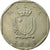 Coin, Malta, 50 Cents, 1992, EF(40-45), Copper-nickel, KM:98