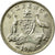 Münze, Australien, Elizabeth II, Sixpence, 1962, Melbourne, SS, Silber, KM:58