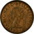 Moneta, Australia, Elizabeth II, 1/2 Penny, 1961, VF(30-35), Bronze, KM:61