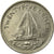 Moneda, Bahamas, Elizabeth II, 25 Cents, 1981, Franklin Mint, MBC, Níquel