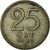 Munten, Zweden, Gustaf V, 25 Öre, 1947, FR+, Nickel-Bronze, KM:798