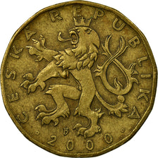 Coin, Czech Republic, 20 Korun, 2000, Jablonec nad Nisou, EF(40-45), Brass