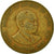 Moeda, Quénia, 10 Cents, 1987, British Royal Mint, VF(30-35), Níquel-Latão