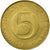 Coin, Slovenia, 5 Tolarjev, 1994, EF(40-45), Nickel-brass, KM:6