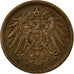 Coin, GERMANY - EMPIRE, Wilhelm II, 2 Pfennig, 1910, Berlin, VF(30-35), Copper