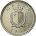 Moneta, Malta, 2 Cents, 1991, EF(40-45), Miedź-Nikiel, KM:94