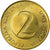 Moneda, Eslovenia, 2 Tolarja, 1992, MBC, Níquel - latón, KM:5