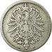 Coin, GERMANY - EMPIRE, Wilhelm I, Mark, 1876, Berlin, VF(20-25), Silver, KM:7