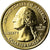 Coin, United States, Glacier, Quarter, 2011, U.S. Mint, AU(55-58), Gold plated