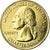 Coin, United States, Arches, Quarter, 2014, U.S. Mint, AU(55-58), Gold plated