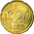 Áustria, 20 Euro Cent, 2008, MS(63), Latão, KM:3140