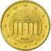 ALEMANIA - REPÚBLICA FEDERAL, 10 Euro Cent, 2002, MBC, Latón, KM:210