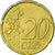 GERMANY - FEDERAL REPUBLIC, 20 Euro Cent, 2002, EF(40-45), Brass, KM:211