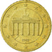 GERMANY - FEDERAL REPUBLIC, 50 Euro Cent, 2002, EF(40-45), Brass, KM:212