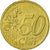 GERMANY - FEDERAL REPUBLIC, 50 Euro Cent, 2002, EF(40-45), Brass, KM:212