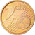 ALEMANHA - REPÚBLICA FEDERAL, 2 Euro Cent, 2002, MS(63), Aço Cromado a Cobre