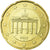 GERMANY - FEDERAL REPUBLIC, 20 Euro Cent, 2002, MS(63), Brass, KM:211