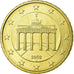 GERMANY - FEDERAL REPUBLIC, 50 Euro Cent, 2002, MS(63), Brass, KM:212