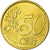 Itália, 50 Euro Cent, 2005, MS(63), Latão, KM:215