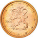 Finland, 2 Euro Cent, 2005, MS(63), Copper Plated Steel, KM:99